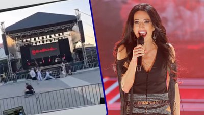 Makabryczne sceny tuż przed koncertem Justyny Steczkowskiej! Doszło do nieszczęśliwego wypadku (WIDEO)