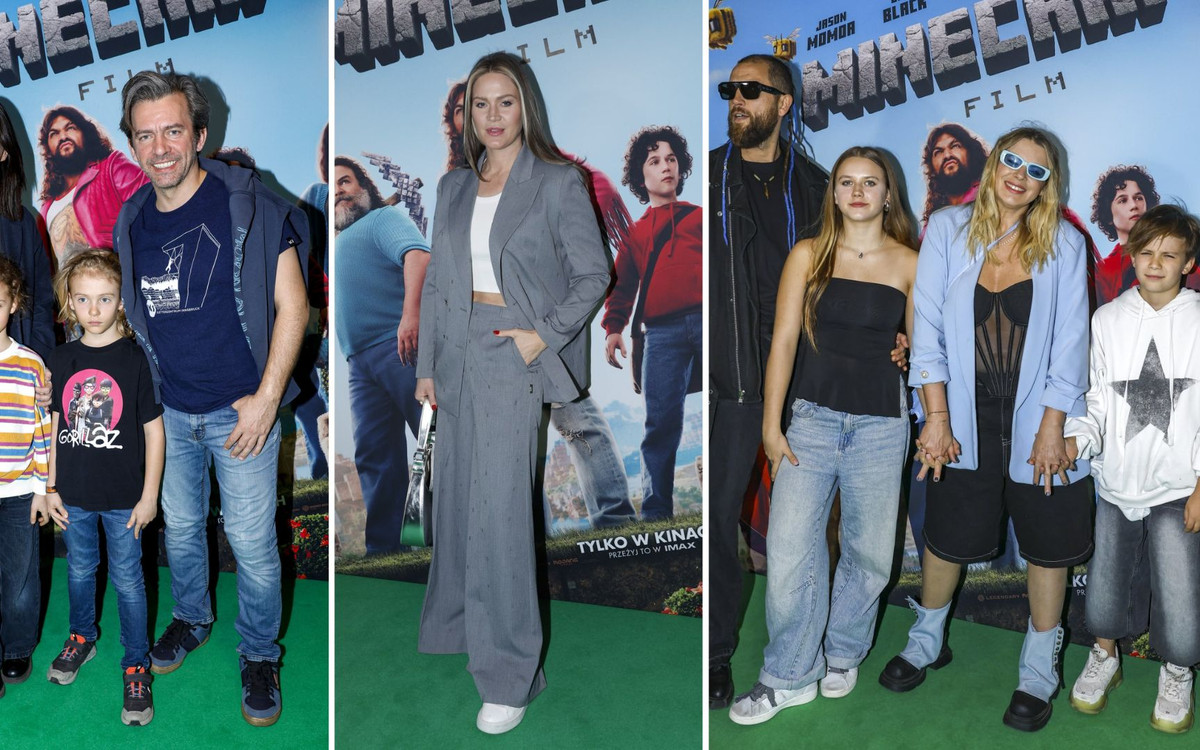 Plejada gwiazd na premierze WBD – “Minecraft”! Maria Sadowska z mężem i dziećmi, rodzina Głowackich… (FOTO)