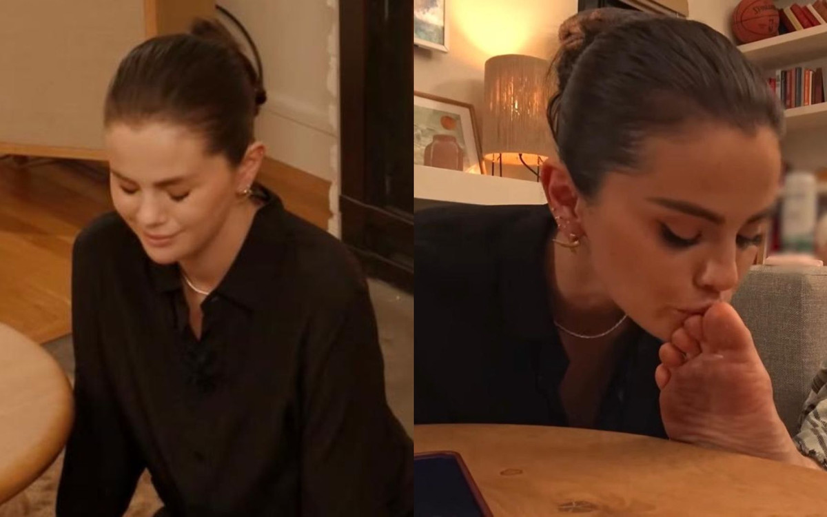 Selena Gomez całuje czarną od brudu stopę męża. Fani: “To się nie dzieje!”