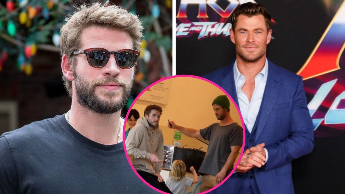 Hemsworthowie i Damon na Mykonos