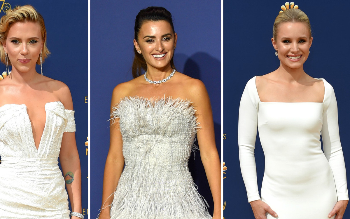 Gwiazdy w BIELI na Gali Emmy 2018