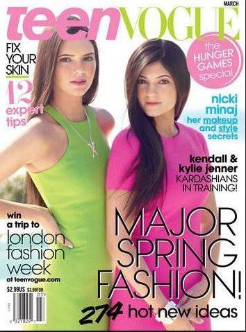 Okładki z siostrami Jenner