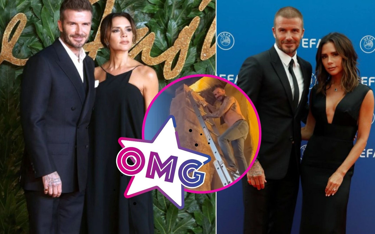 Nie zobaczysz dziś nic lepszego! David Beckham BEZ KOSZULKI bawi się w elektryka (WIDEO)