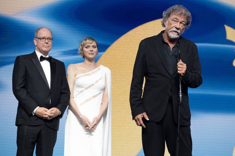 Księżniczka Charlene na festiwalu telewizyjnym w Monte-Carlo 2024. Towarzyszył jej mąż książę Albert