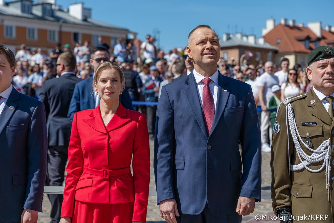 Marta Nawrocka na obchodach Dnia Flagi, fot. prezydent.pl