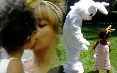 Wielkanocna Beyonce i jej króliczek, Blue Ivy (FOTO)