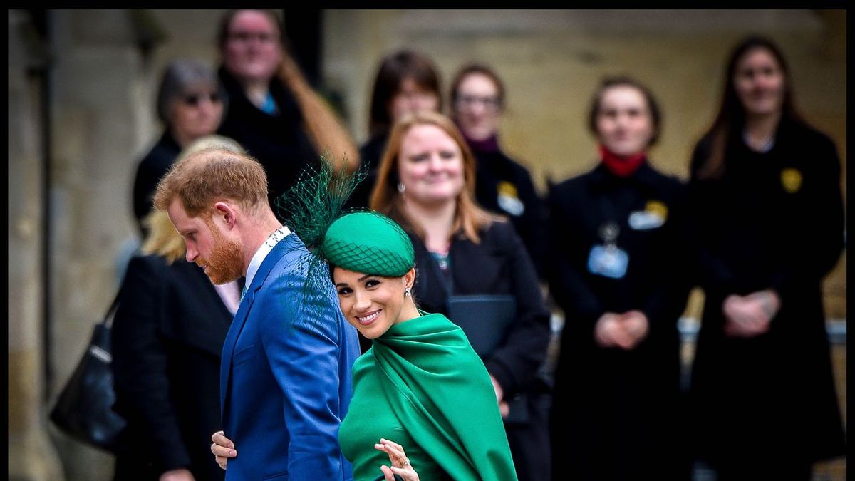 March 9, 2020, London, London, United Kingdom: Commonwealth Day. Prince Harry and Meghan Markle, the Duke and Duchess of Sussex attend the Commonwealth Day service at Westminster Abbey in London. The couple's last official engagement., Image: 504934560, License: Rights-managed, Restrictions: * China, France, Italy, Spain, Taiwan and UK Rights OUT *, Model Release: no, Credit line: Pete Maclaine / Zuma Press / Forum