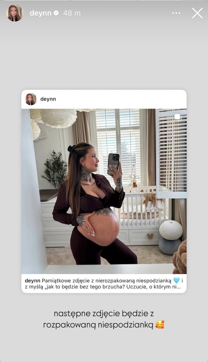 Deynn w 39 tygodniu ciąży