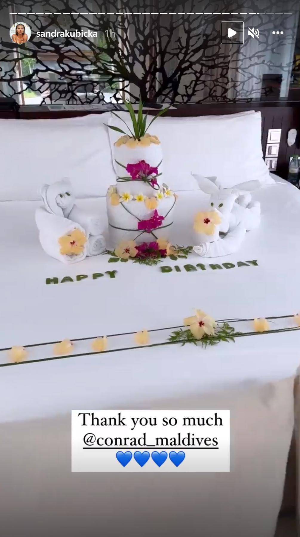 Baron ROZPŁYWA SIĘ nad Kubicką i składa jej urocze życzenia urodzinowe: „Misiu Kubisiu”