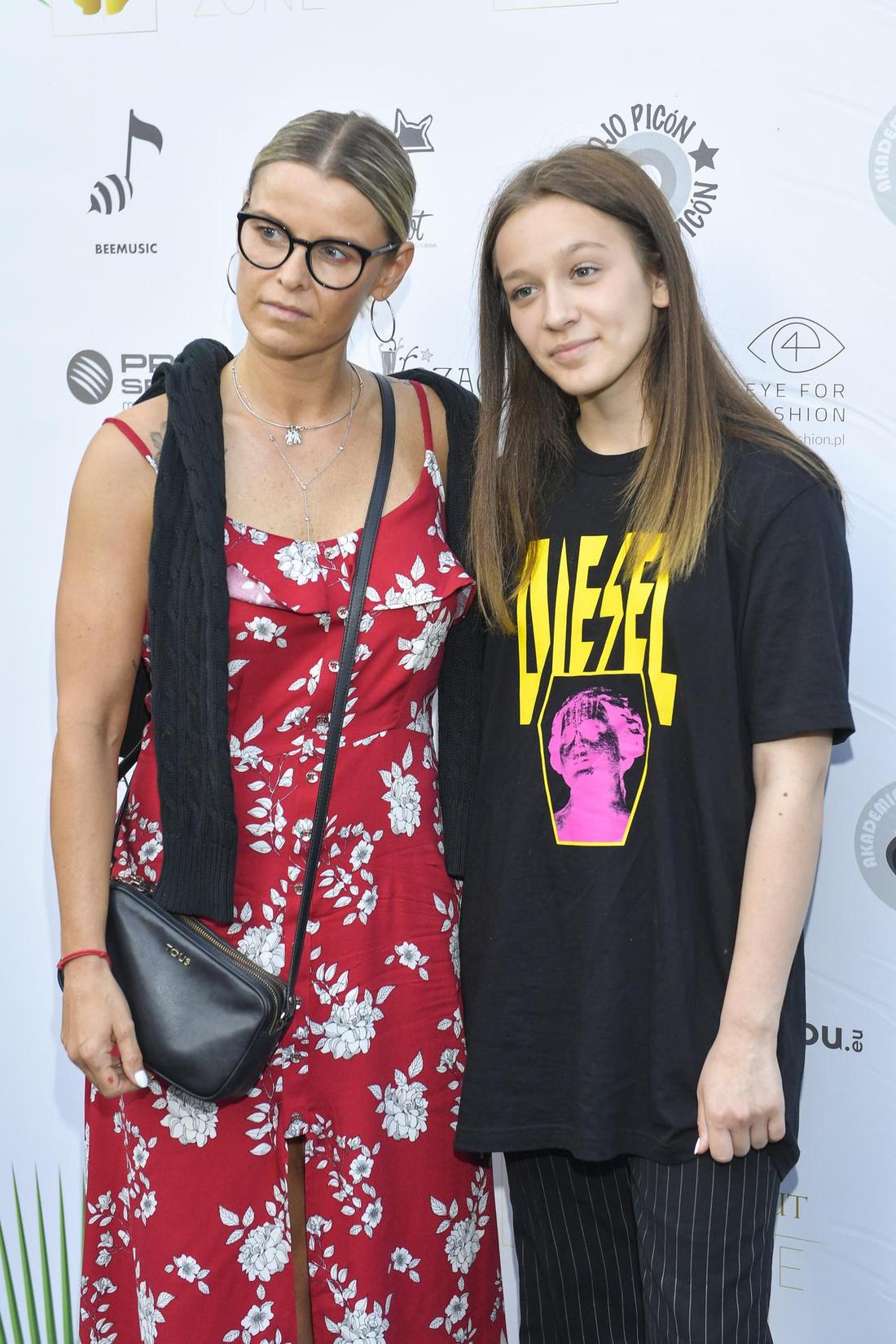 Fabienne Wiśniewska z mamą