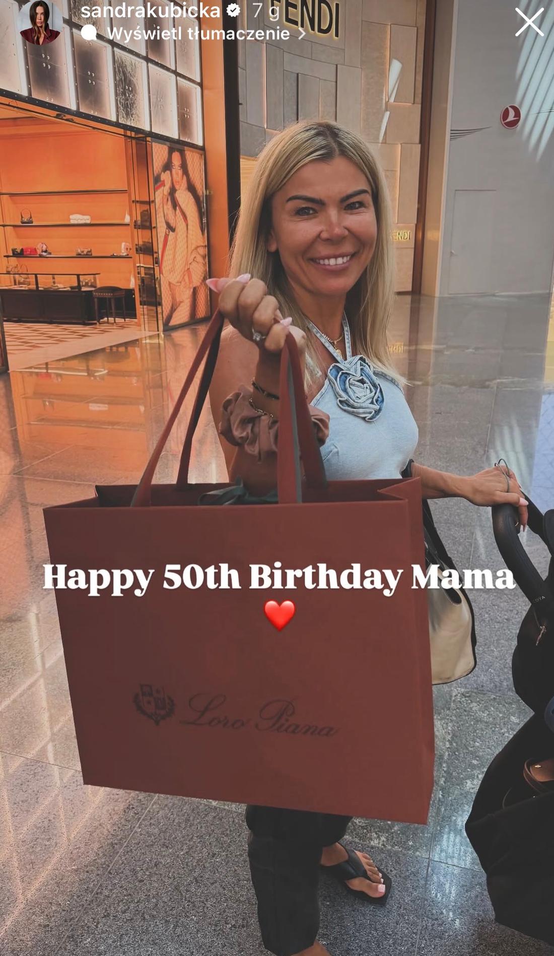Sandra Kubicka i Grace Kubicka, fot. Instagram