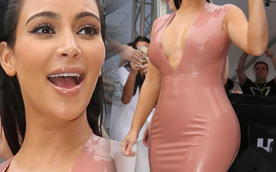 Kim Kardashian jak parówka w lateksie (FOTO)