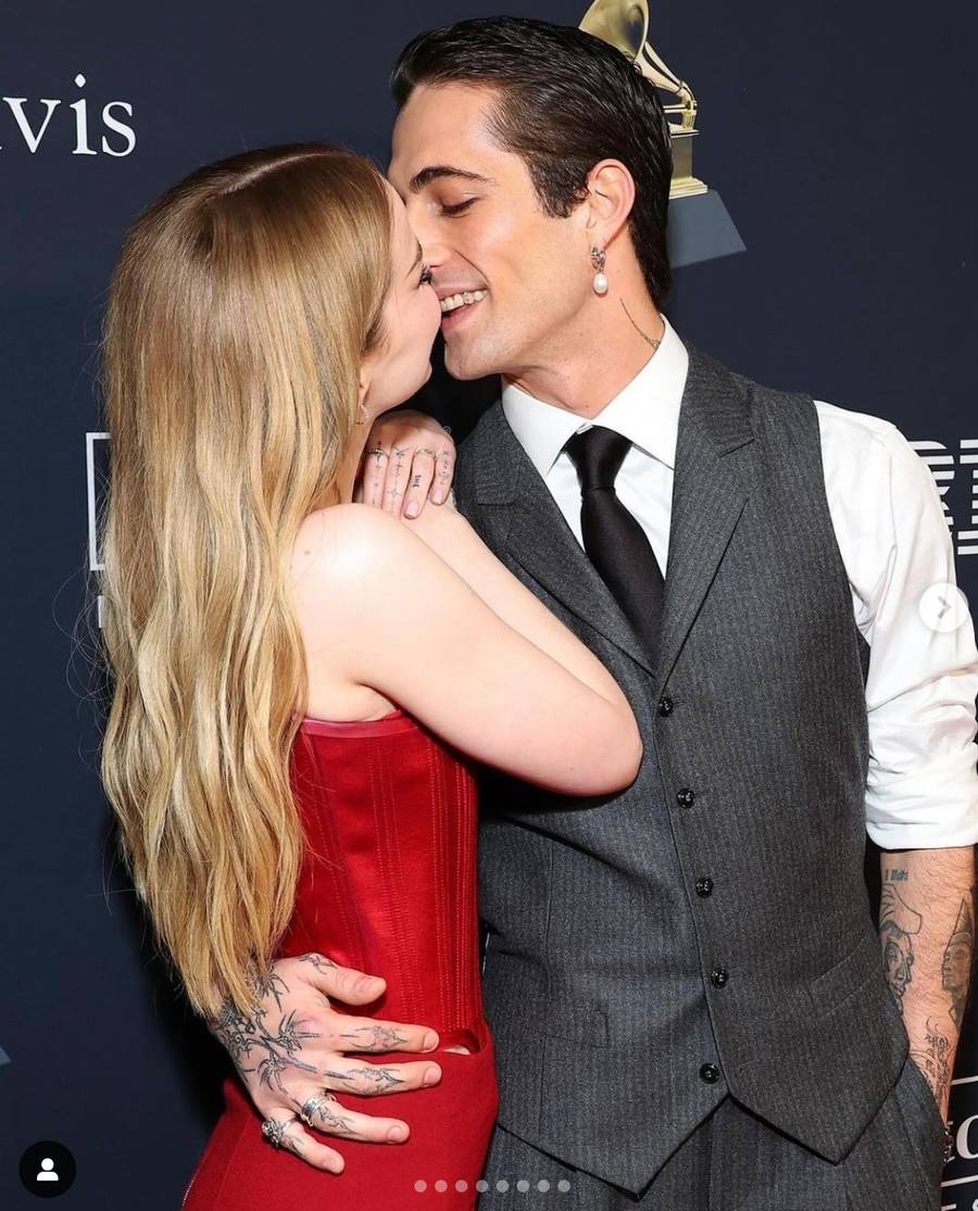 To najsłodsza para tego wieczoru! Damiano David i Dove Cameron na gali GQ Mężczyźni Roku 2024