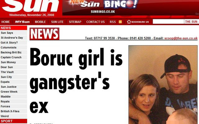 Dziewczyna Boruca to była kochanka gangstera!