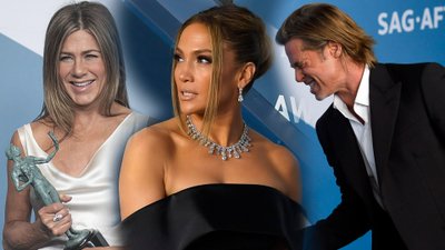 Boska Jennifer Lopez w czerni i Aniston jak bogini – MNÓSTWO zdjęć z gali SAGs Awards!