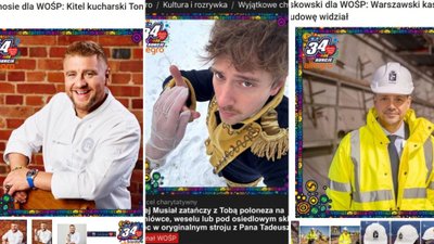 Licytacje gwiazd dla WOŚP. Niektórzy naprawdę zaszaleli