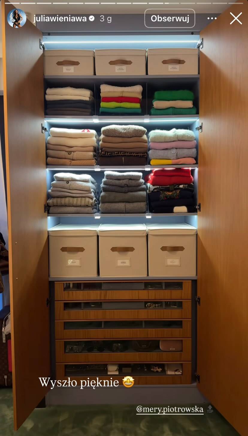 Julia Wieniawa garderoba/Instagram/juliawieniawa