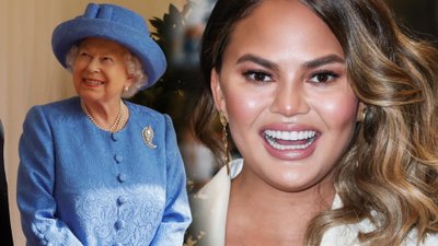 Chrissy Teigen na Halloween przebrała się za królową Elżbietę