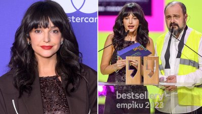 Maria Dębska odebrała nagrodę w odważnych spodniach. Te obciachowe spodnie wracają do łask