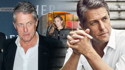 Hugh Grant z żoną na premierze. Młodsza o 23 lata Anna Eberstein wyglądała olśniewająco! (FOTO)