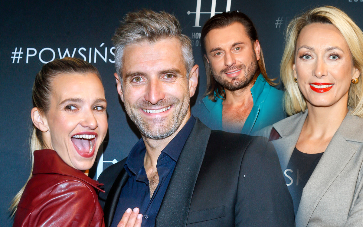 Gwiazdy na otwarciu showroomu: Joanna Koroniewska cała w skórach, Karolina Pisarek z mężem, Anna Kalczyńska z krwistoczerwoną pomadką