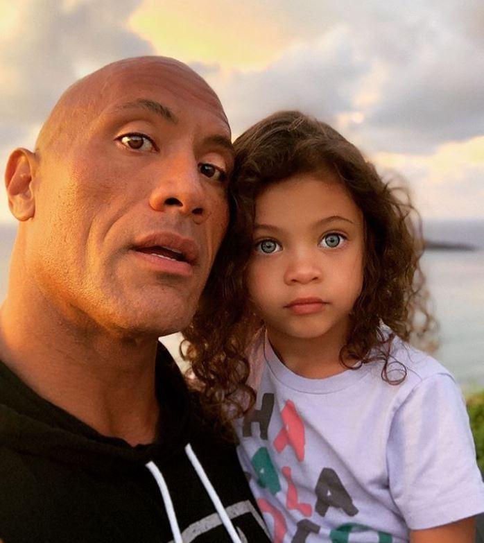 Dwayne z córką, fot. Instagram