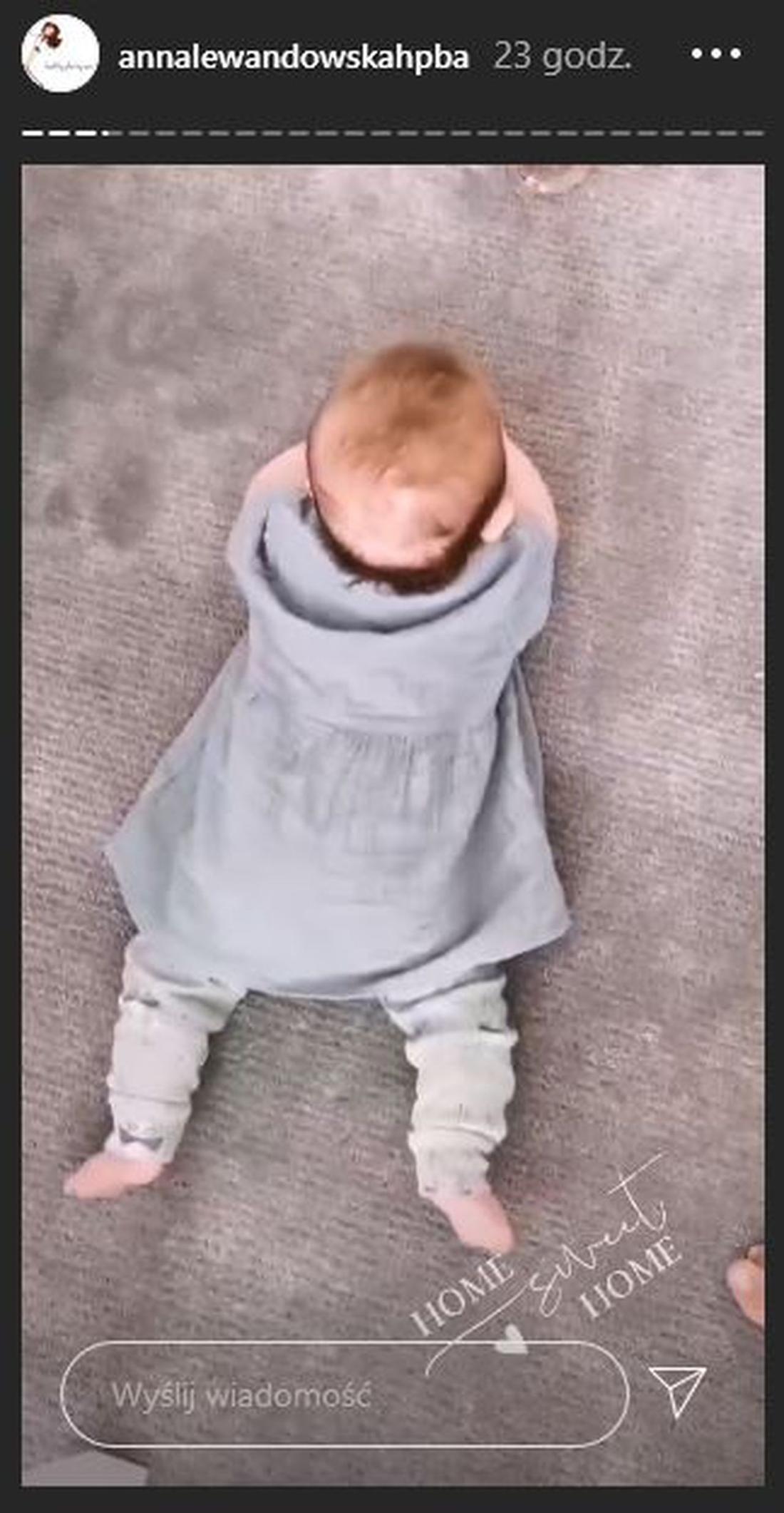 Laura Lewandowska podejmuje próby raczkowania