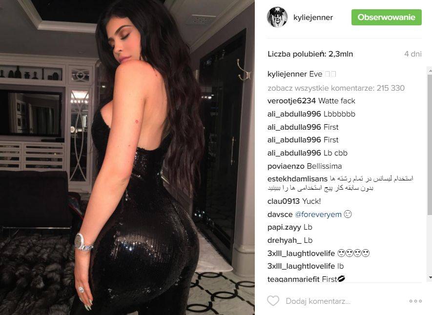 Jak Kylie Jenner powiększyła swoją pupę?