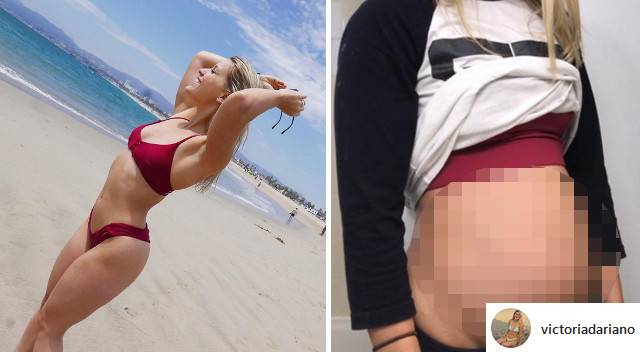 To nie ciąża ani dodatkowe kilogramy! Co się stało z brzuchem tej trenerki fitness?