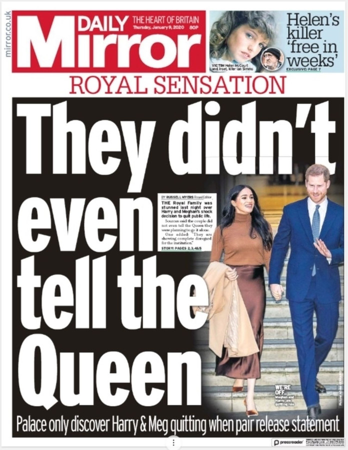 Królowa powinna zachować klasę i pozwolić żyć tak, jak chcą. Nie powinna zrywać relacji ani odcinać wnuka i jego rodziny od dochodów