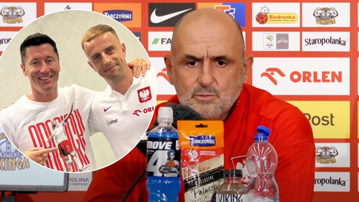Michał Probierz na konferencji