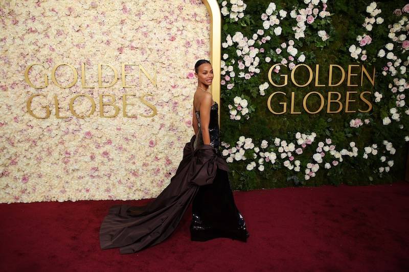 Zoe Saldana wygrywa Złoty Glob w najpiękniejsze kreacji tego wieczoru (FOTO)