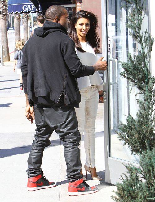 Kim Kardashian i Kanye West w Santa Monica