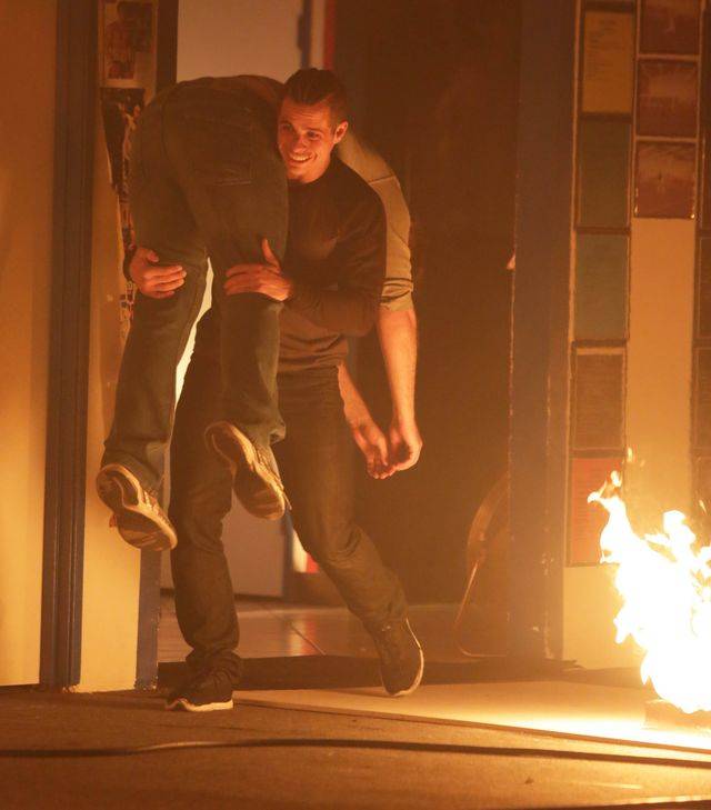 Casper Smart na planie filmu Street