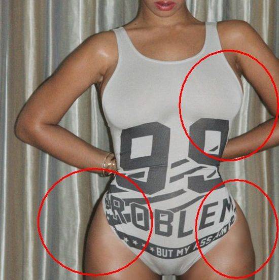 Photoshopowe wpadki Beyonce
