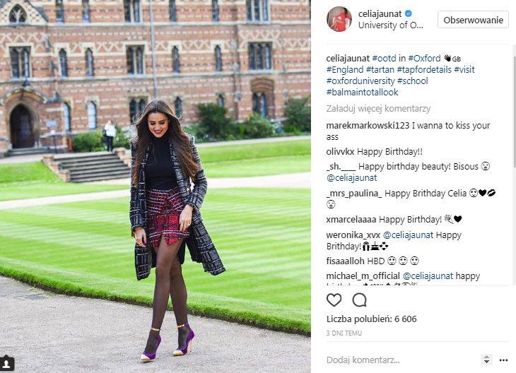 Celia Jaunat skończyła 25 lat