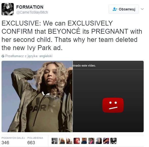 Brzuszek Beyonce pojawia się i znika. Jak to możliwe?