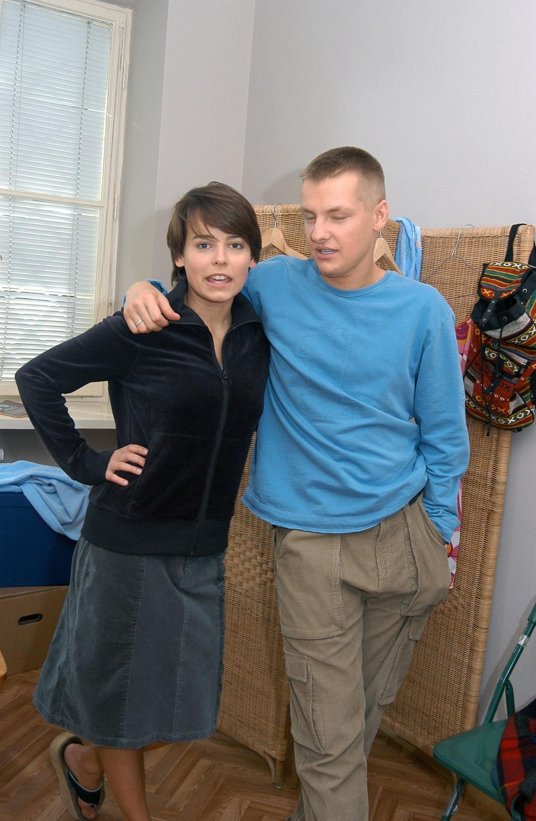 Anna Mucha na planie M jak miłość, 2000 rok