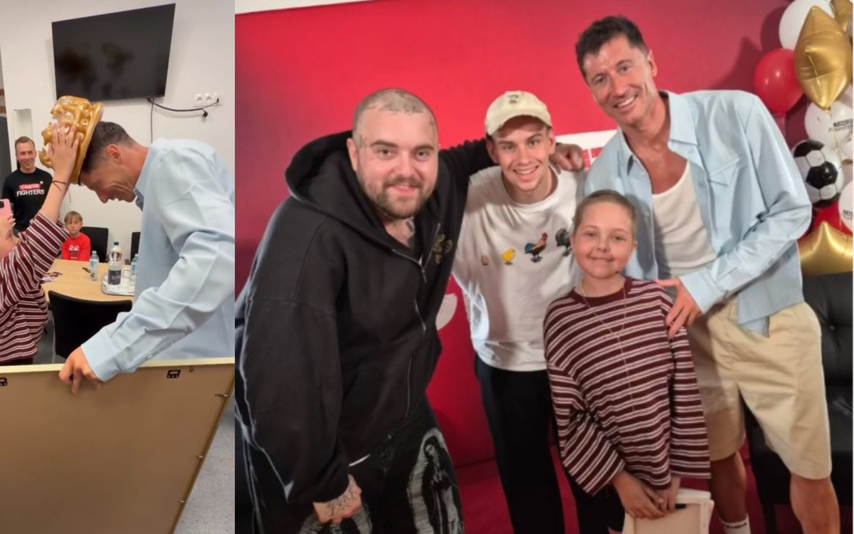 Poruszające zdjęcia obiegły sieć. Robert Lewandowski spotkał się z Mają z Cancer Fighters