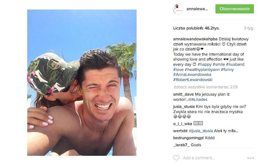 Co robi Anna Lewandowska, gdy jest po treningu?