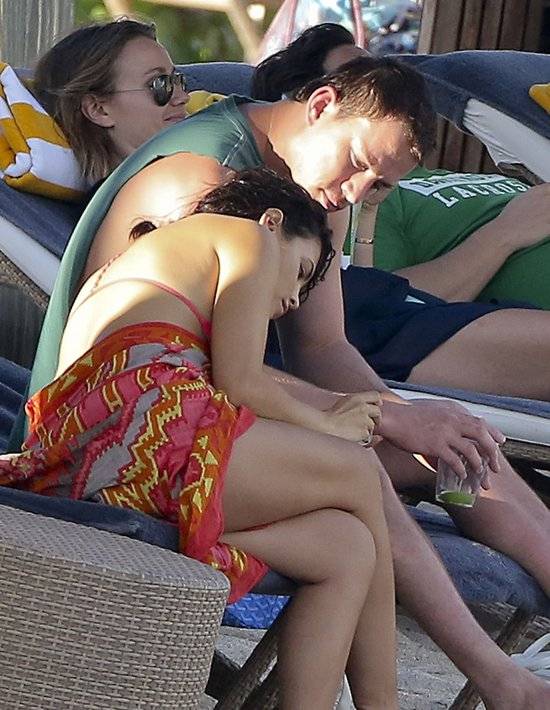 Channing Tatuum i ciężarna Jenna Dewan na plaży