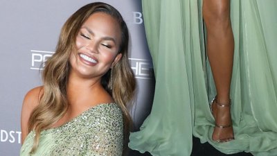Oszałamiająca kreacja Chrissy Teigen ciągnęła się za modelką podczas gali (ZDJĘCIA)