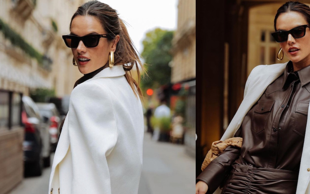 Alessandra Ambrosio w Paryżu cała w ciuchach od Sary Boruc