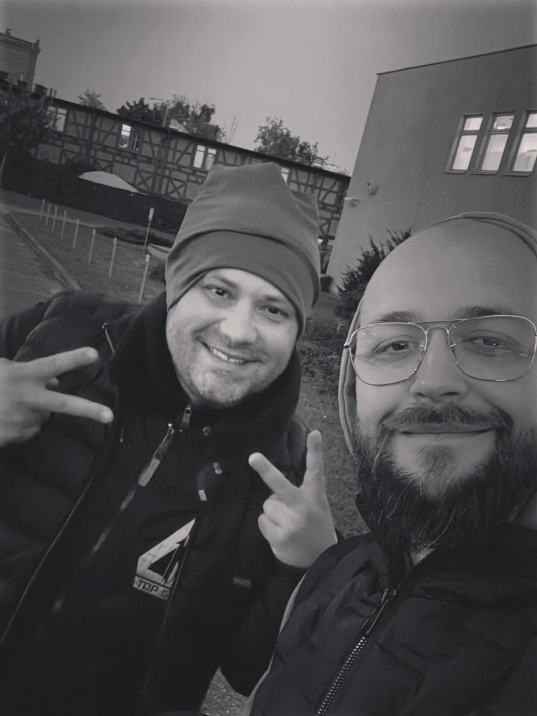 Adrian Szymaniak we wpisie przyjaciela, fot. Instagram