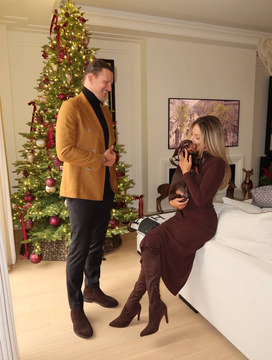 Świąteczna sesja zdjęciowa Rozenek i Majdana. Wyglądają jak milion dolarów