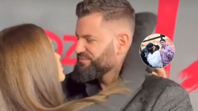 Gola i jego młodziutka ukochana przyłapani na czułościach na ulicy. Nie byli sami