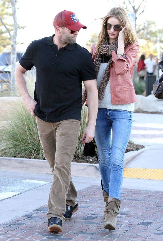 Rosie Huntington-Whiteley i Jason Statham razem