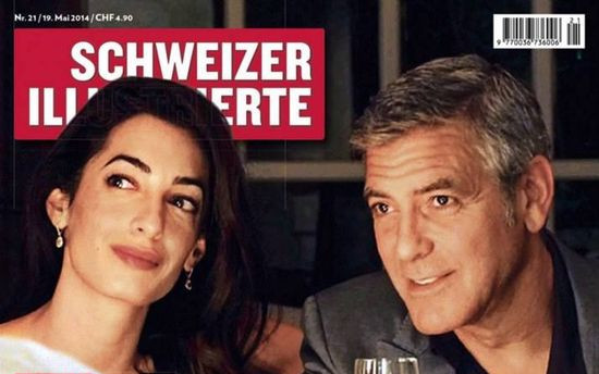 George Clooney i Amal Amaluddin na okładkach