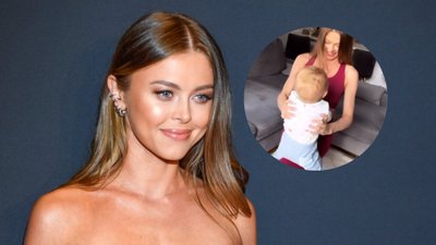 Joanna Opozda ćwiczy z Vincentem. Uroczy widok!