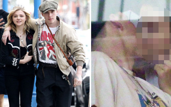 Brooklyn Beckham całuje się z dziewczyną, ale TO NIE JEST Chloe Moretz (ZDJĘCIA)